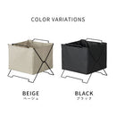 スタックバスケット スタックバスケット 布製 持ち手付き かご 収納ボックス 折り畳み 洗濯物 おもちゃ A4 KING JIM