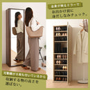 ミラー付きシューズラック シューズボックス シューズラック 下駄箱 靴箱 スリム 玄関収納 おしゃれ 靴 収納 靴箱収納 スニーカーボックス 靴棚 スニーカーケース げた箱 靴収納 ぼん家具