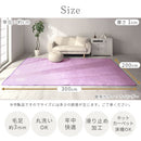 ラグマット〔200×300cm〕 ラグ カーペット 洗える ラグマット 4畳 3畳 絨毯 200×300 おしゃれ 北欧 ダイニングラグ 長方形 フランネル 滑り止め 床暖房 リビング ぼん家具
