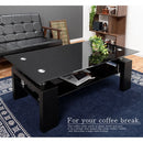 モダンコーヒーテーブル〔幅120cm〕 ローテーブル センターテーブル リビングテーブル おしゃれ 収納 棚付き ガラス 幅120 奥行60 高さ45 木製 脚 応接 モダン 黒 白 茶 ぼん家具