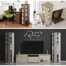 回転式ラック〔ハイタイプ〕 本棚 回転  7段 スリム 木目調 ラック コミック 漫画 ㏅ 大容量 ディスプレイ ぼん家具