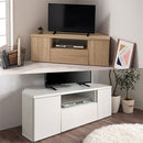 [ 幅120cm ] 木製テレビ台 テレビ台 ローボード 120 tvボード 壁寄せ コーナー 引き出し ロータイプ おしゃれ 北欧 木製 ウォールナット オーク ホワイト 32~46インチ対応 ぼん家具