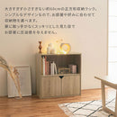 収納ボックス カラーボックス キューブボックス 2段 扉付き リビング収納 本棚 ディスプレイラック 約 幅60 奥行30 高さ60 cm ロータイプ 扉 収納棚 木製 収納 ぼん家具