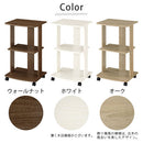 [ 幅45cm ] キャスター付きテレビ台 テレビ台 ハイタイプ テレビラック TV台 テレビ収納 収納棚 省スペース コンパクト 木製 木目調 3段 キャスター付き シンプル 一人暮らし ワンルーム ぼん家具