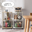 [ 幅45cm ] キャスター付きテレビ台 テレビ台 ハイタイプ テレビラック TV台 テレビ収納 収納棚 省スペース コンパクト 木製 木目調 3段 キャスター付き シンプル 一人暮らし ワンルーム ぼん家具