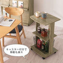 [ 幅45cm ] キャスター付きテレビ台 テレビ台 ハイタイプ テレビラック TV台 テレビ収納 収納棚 省スペース コンパクト 木製 木目調 3段 キャスター付き シンプル 一人暮らし ワンルーム ぼん家具