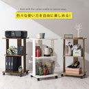 [ 幅45cm ] キャスター付きテレビ台 テレビ台 ハイタイプ テレビラック TV台 テレビ収納 収納棚 省スペース コンパクト 木製 木目調 3段 キャスター付き シンプル 一人暮らし ワンルーム ぼん家具