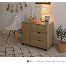 キャスター付きマルチキャビネット チェスト キャスター付き 3段 キャビネット 衣類収納 テレビ台 A4 木製 リビング 北欧 ぼん家具