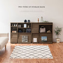 ディスプレイラック ディスプレイラック フラップチェスト 本棚 扉付き コミックラック 収納 おしゃれ 木製 ブックシェルフ スリム A4 雑誌 漫画 省スペース 北欧 ぼん家具