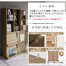 多目的ラック 本棚 cdラック 薄型 カラーボックス 収納棚 扉付き ディスプレイラック おしゃれ 木製 スライド 大容量 幅90 高さ90 フラップ扉 コミック収納 前後2列 棚 ぼん家具