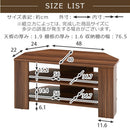 [ 幅80cm ] コンパクトテレビ台 テレビ台 ローボード テレビボード 壁寄せ tv台 32型 おしゃれ 木製 コーナー対応 角置き 幅80 棚 ラック コンパクト 北欧 リビング収納 ぼん家具