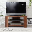 [ 幅80cm ] コンパクトテレビ台 テレビ台 ローボード テレビボード 壁寄せ tv台 32型 おしゃれ 木製 コーナー対応 角置き 幅80 棚 ラック コンパクト 北欧 リビング収納 ぼん家具