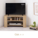 [ 幅80cm ] コンパクトテレビ台 テレビ台 ローボード テレビボード 壁寄せ tv台 32型 おしゃれ 木製 コーナー対応 角置き 幅80 棚 ラック コンパクト 北欧 リビング収納 ぼん家具