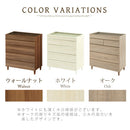 ガラスコレクションケース付チェスト チェスト 5段 脚付き ガラス天板 タンス 衣類収納 アクセサリー ディスプレイ 木目調  ぼん家具