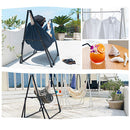 スタンド式3WAYハンモック ハンモック 自立式 3way 室内 室外 折りたたみ キャンプ アウトドア おしゃれ ビーチ ガーデン 庭 スチール ハンガーラック 軽量 ぼん家具