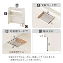 ルーター収納ボックス〔小〕 ルーターボックス 可動棚 小型 ケーブル 配線 電源タップ 収納 薄型 木目調 ぼん家具