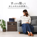 ルーター収納ボックス〔小〕 ルーターボックス 可動棚 小型 ケーブル 配線 電源タップ 収納 薄型 木目調 ぼん家具