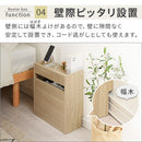 ルーター収納ボックス〔小〕 ルーターボックス 可動棚 小型 ケーブル 配線 電源タップ 収納 薄型 木目調 ぼん家具