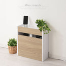 ルーター収納ボックス〔小〕 ルーターボックス 可動棚 小型 ケーブル 配線 電源タップ 収納 薄型 木目調 ぼん家具