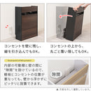 ルーター収納ボックス〔大〕 ルーターボックス 可動棚 ケーブル 電源タップ 収納 薄型 木目調 リビング ぼん家具