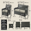 ラタン調ガーデンテーブル＆チェア4点セット ガーデンテーブルセット おしゃれ 4点 ガーデンチェア 2脚 ベンチ 屋外 ラタン調 ラタンチェア テラス ベランダ 天板 ガラス 軽量 黒 茶 ぼん家具