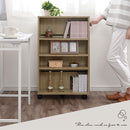 キャスター付き収納ラック 本棚 キャスター付き 3段 可動棚 ラック 収納棚 スリム 漫画 木目調 隙間収納 ぼん家具
