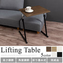 フリーテーブル サイドテーブル 昇降式テーブル 折りたたみ ソファーテーブル おしゃれ 机 作業台 ベッドテーブル 北欧 pcデスク 軽量 スリム 角度 高さ調節 ぼん家具