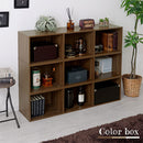 カラーボックス 3段 横置きタイプ カラーボックス 横置き 3段 積み重ね 縦置き A4サイズ 対応 ぼん家具