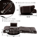 木肘付回転座椅子 座椅子 おしゃれ リクライニングチェア 座敷椅子 折りたたみ 回転式座椅子 肘掛け付き 収納 コンパクト 一人用 ハイバック レバー式座椅子 ぼん家具