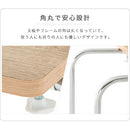 ベッドテーブル ロング 幅80cm×奥行40cm 昇降式 キャスター付きで移動が楽ラクセミダブルサイズまで高さ横幅調整可能 ベッドでの食事に 介護用   ぼん家具