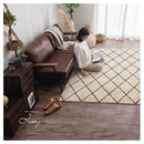 ベニワレン風シャギーラグ〔190×190cm〕 ラグ ラグマット カーペット ベニワレン モロッカン柄 約 190×190cm 洗える 床暖房対応 滑り止め付 ダイヤ柄 シャギー かわいい インテリア アイボリー グレー ぼん家具