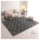 ベニワレン風シャギーラグ〔190×240cm〕 ラグ ラグマット カーペット ベニワレン モロッカン柄 約 190×240cm 洗える 床暖房対応 滑り止め付き ダイヤ柄 シャギー かわいい 韓国インテリア ぼん家具