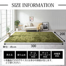 ラグマット〔200×300cm〕 ラグ ラグマット カーペット 洗える シャギーラグ 絨毯 北欧 おしゃれ 厚手 滑り止め 長方形 200×300cm ぼん家具