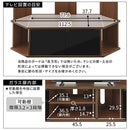 [ 幅120cm ] コーナーテレビ台 テレビ台 テレビボード tvボード コーナー 50インチ対応 収納 おしゃれ ハイタイプ コーナーテレビ台 テレビ棚 壁面収納 ガラス扉 120cm幅 43型 50型 ぼん家具