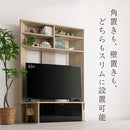 [ 幅120cm ] コーナーテレビ台 テレビ台 テレビボード tvボード コーナー 50インチ対応 収納 おしゃれ ハイタイプ コーナーテレビ台 テレビ棚 壁面収納 ガラス扉 120cm幅 43型 50型 ぼん家具