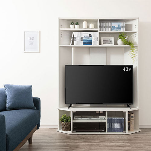 [ 幅120cm ] コーナーテレビ台