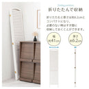 パーテーション パーテーション おしゃれ パーティション 間仕切り 木製 天然木 3連 自立 衝立 約 幅 120cm 高さ 170cm ルーバー折りたたみ 洋風 茶色 白 ぼん家具