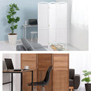 パーテーション パーテーション おしゃれ パーティション 間仕切り 木製 天然木 3連 自立 衝立 約 幅 120cm 高さ 170cm ルーバー折りたたみ 洋風 茶色 白 ぼん家具