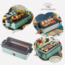 スモークレス焼肉ロースター ホットプレート おしゃれ 2way 無煙 焼肉ロースター 家庭用 平面プレート付き 温度調節 ロースター 新生活 LADONNA Toffy Toffy