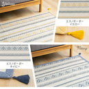 コットンラグ〔185×185cm〕 ラグ カーペット ラグマット 洗える おしゃれ 2畳 3畳 絨毯 北欧 185×185cm オールシーズン ジャガード織り 四角 床暖房対応 滑り止め付 ぼん家具