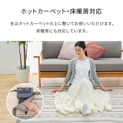 【今だけ400円OFF】コットンラグ〔185×240cm〕