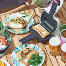 ハーフホットサンドメーカー ホットサンドメーカー スリム トーストプレート 電気 ハーフホットサンドメーカー プレスサンド キッチン 1年保証 LADONNA Toffy Toffy