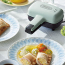 ハーフホットサンドメーカー ホットサンドメーカー スリム トーストプレート 電気 ハーフホットサンドメーカー プレスサンド キッチン 1年保証 LADONNA Toffy Toffy