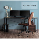 シンプルデスク デスク パソコンデスク 学習机 ワークデスク おしゃれ 作業台 木製 幅160 高さ70 奥行60 長机 ワイド PC ゲーミング シンプル スチール 白 茶 ぼん家具