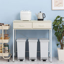 引き出し付きゴミ箱上ラック ゴミ箱上ラック 引き出し コンセント付き レンジ台 キッチン 収納 ロータイプ 木目調 ぼん家具