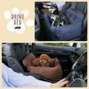 ペット用ドライブベッド〔Lサイズ〕 ドライブベッド 犬 車 ドライブシート ペットベッド 車用 ドライブボックス Lサイズ 布製 ポケット クッション 滑り止め付き イヌ 猫 動物用 ぼん家具