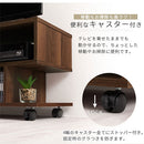 [ 幅80cm ] キャスター付きテレビ台 テレビ台 ローボード キャスター付き ラック 2段 S型 テレビボード キャスター TV台 木製 おしゃれ 収納 24型 32型 テレビ 台 S字ラック ロータイプ ぼん家具