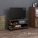 [ 幅80cm ] キャスター付きテレビ台 テレビ台 ローボード キャスター付き ラック 2段 S型 テレビボード キャスター TV台 木製 おしゃれ 収納 24型 32型 テレビ 台 S字ラック ロータイプ ぼん家具