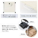 プリンターラック プリンター台 デスクワゴン プリンターラック おしゃれ キャスター 幅60 3段 オープンラック A4 収納 スライド棚 可動棚 オフィス ファイル ぼん家具