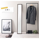 スタンドミラー〔幅23cm〕 全身鏡 姿見鏡 姿見 おしゃれ スタンドミラー 鏡 ミラー 全身 北欧 高さ150 幅23 折りたたみ式 スリム 自立 飛散防止 木枠 ぼん家具